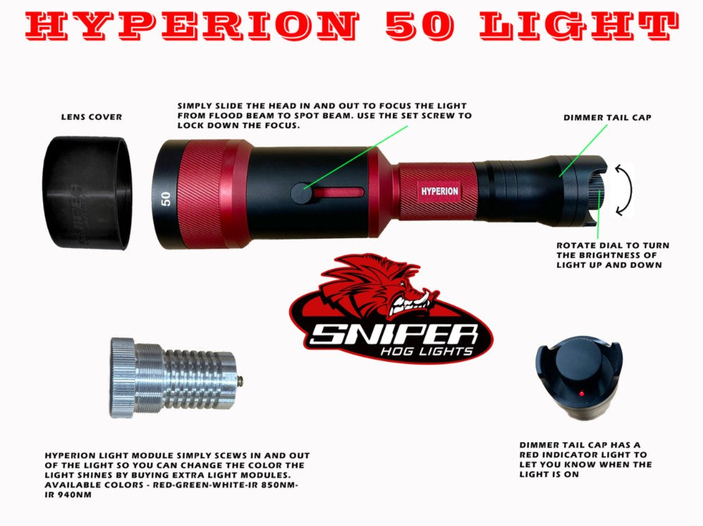 Sniper Hog Light Hyperion 50 IR Illuminator Kit (Replaces 66LRX)