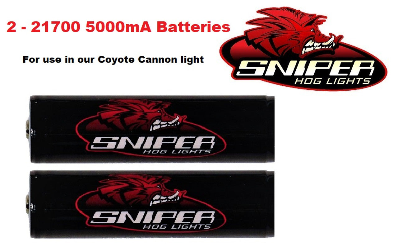 21700 Batteries 5000mA (2-pack)